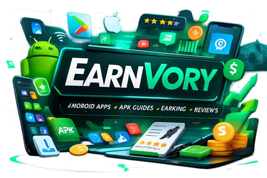 About Earnvory banner – Android apps & rewards